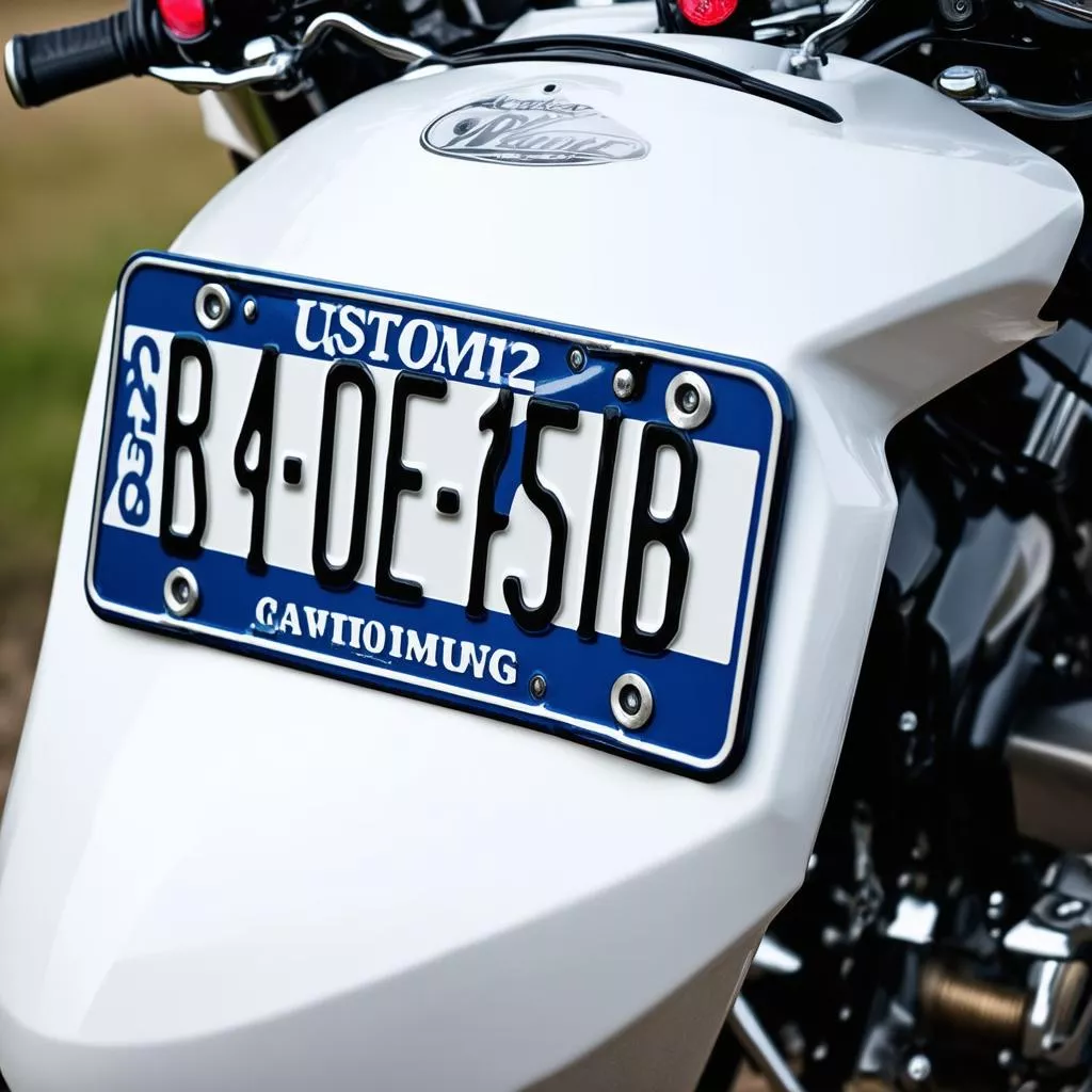 Stylish Motorcycle License Plates: Individuality or Risk?
