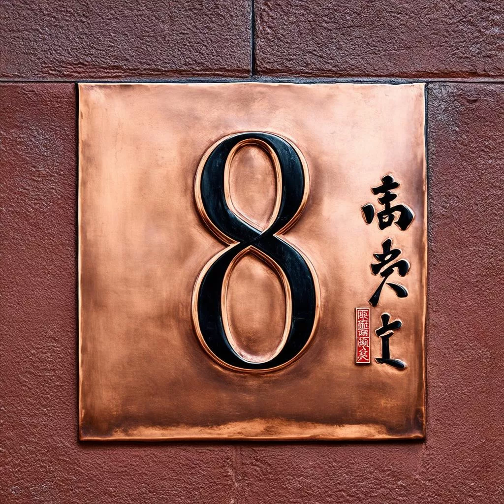 Targa in ottone Feng Shui