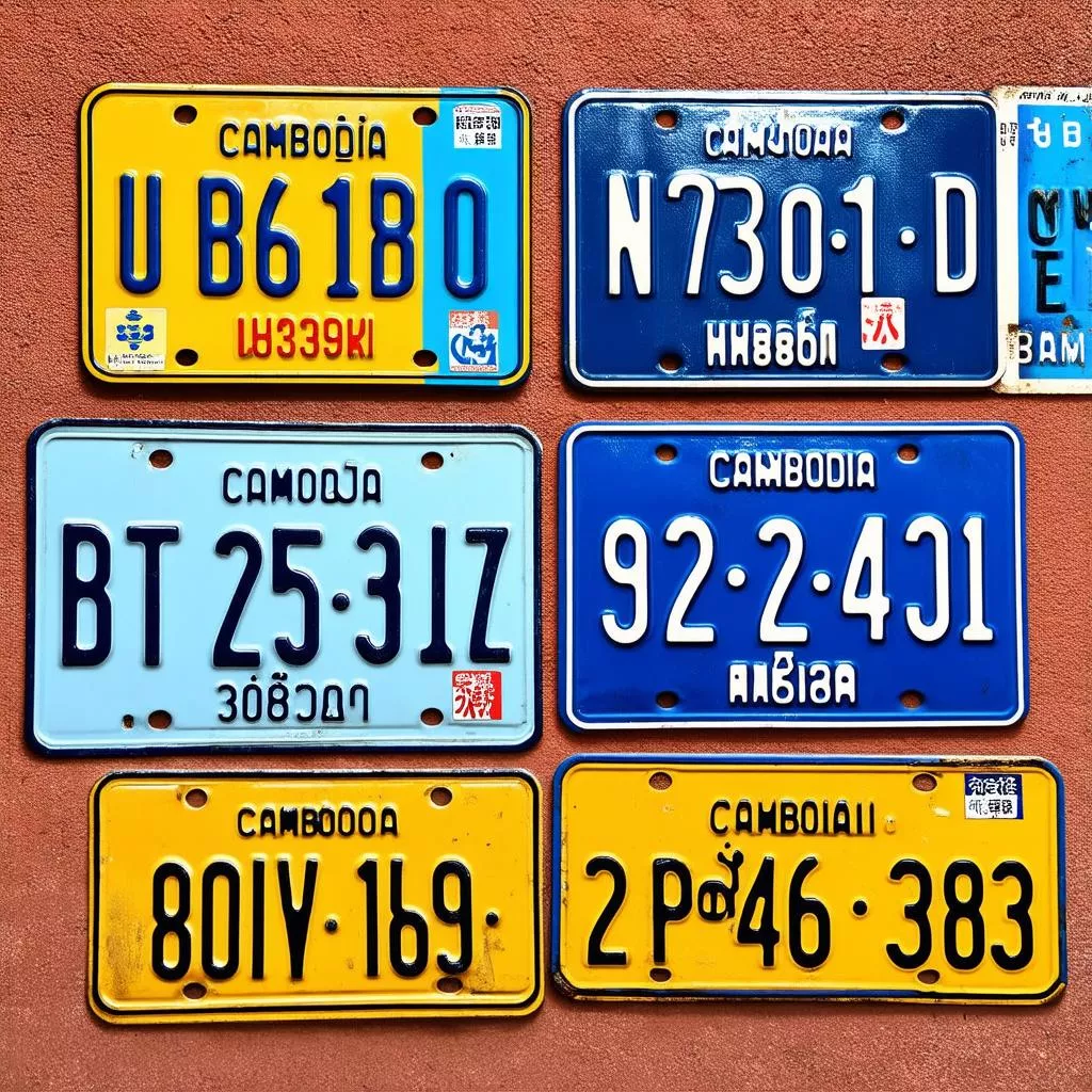 Classification of Cambodian license plates