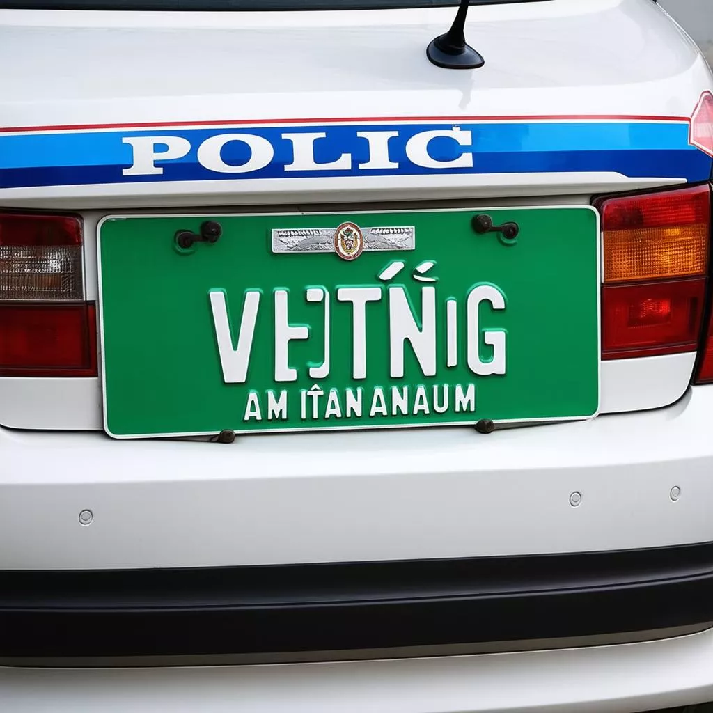 警察車両のナンバープレート：知っておくべき知識