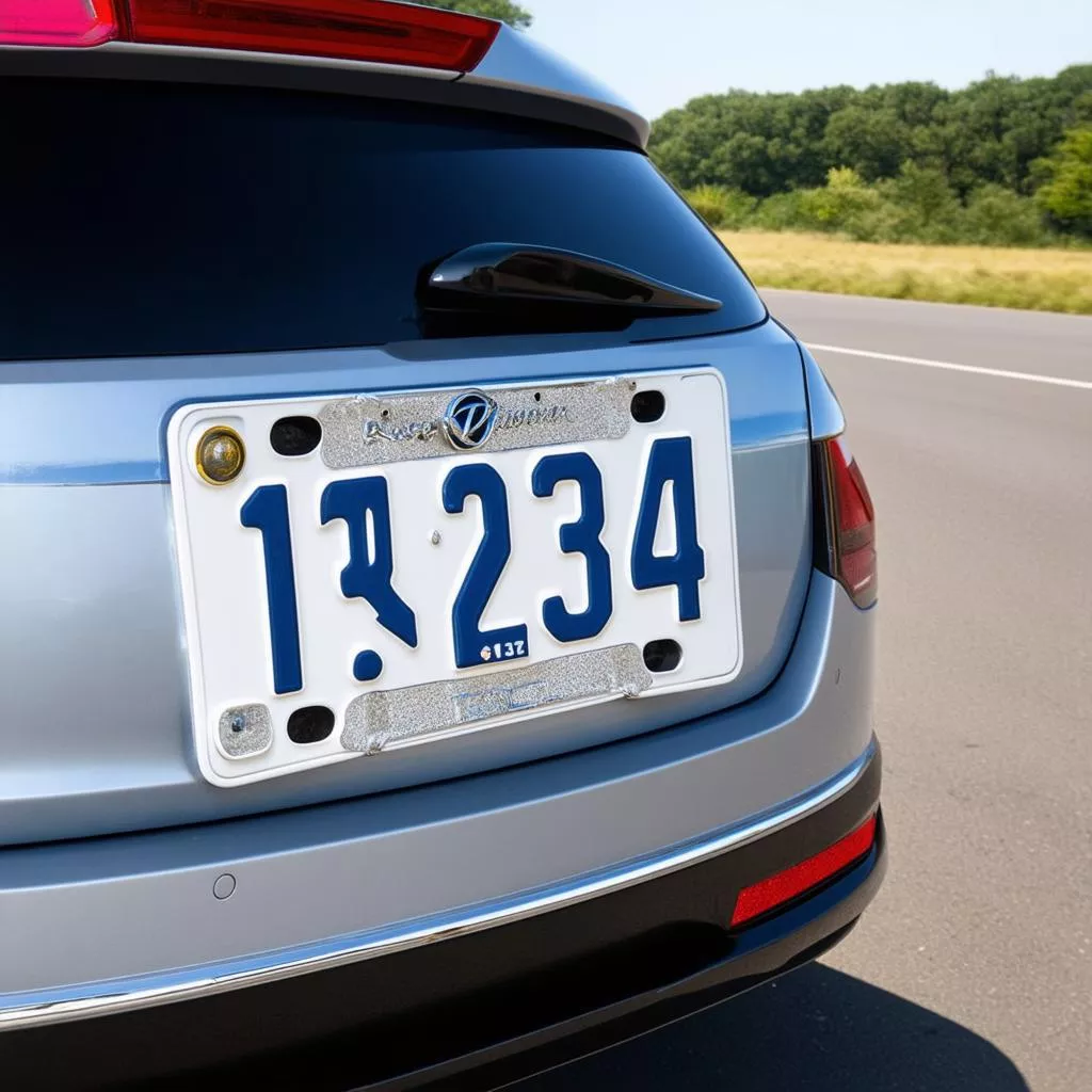 Contoh plat nomor cantik