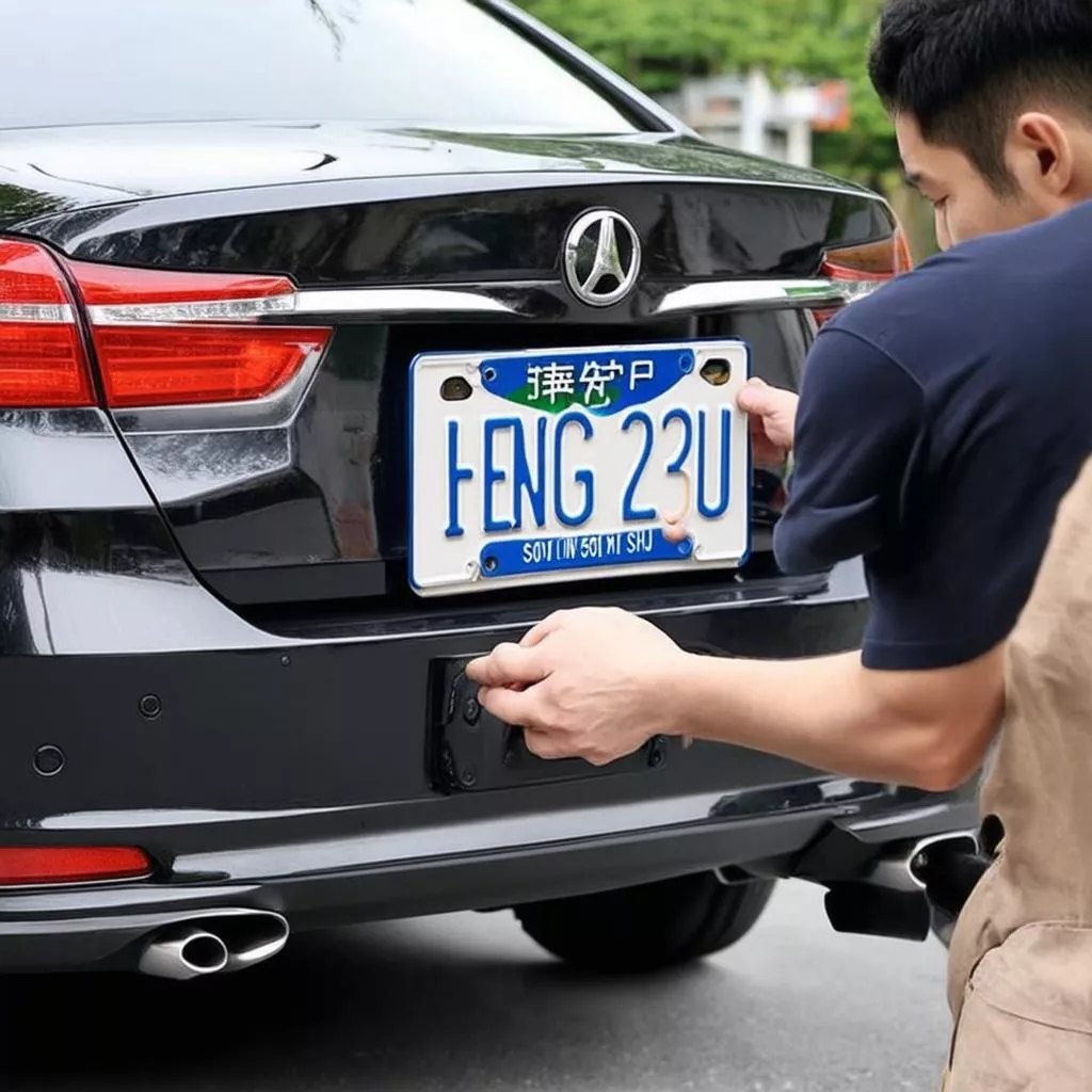 Feng-Shui-konformes Kfz-Kennzeichen