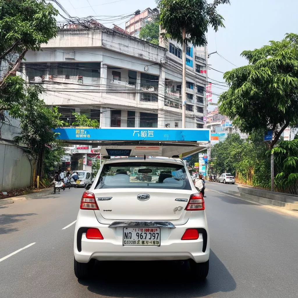 Beautiful Vinh Phuc passenger bus license plate