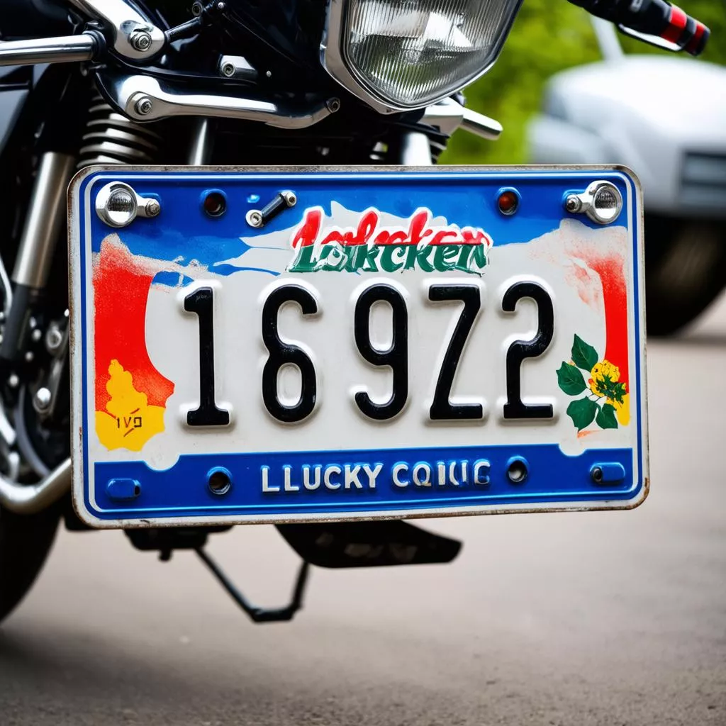 Contoh Plat Nomor Motor Cantik