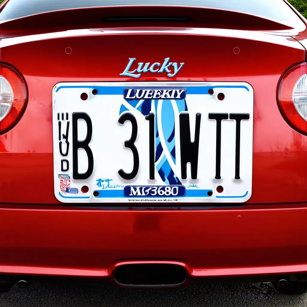 Biển số xe may mắn
