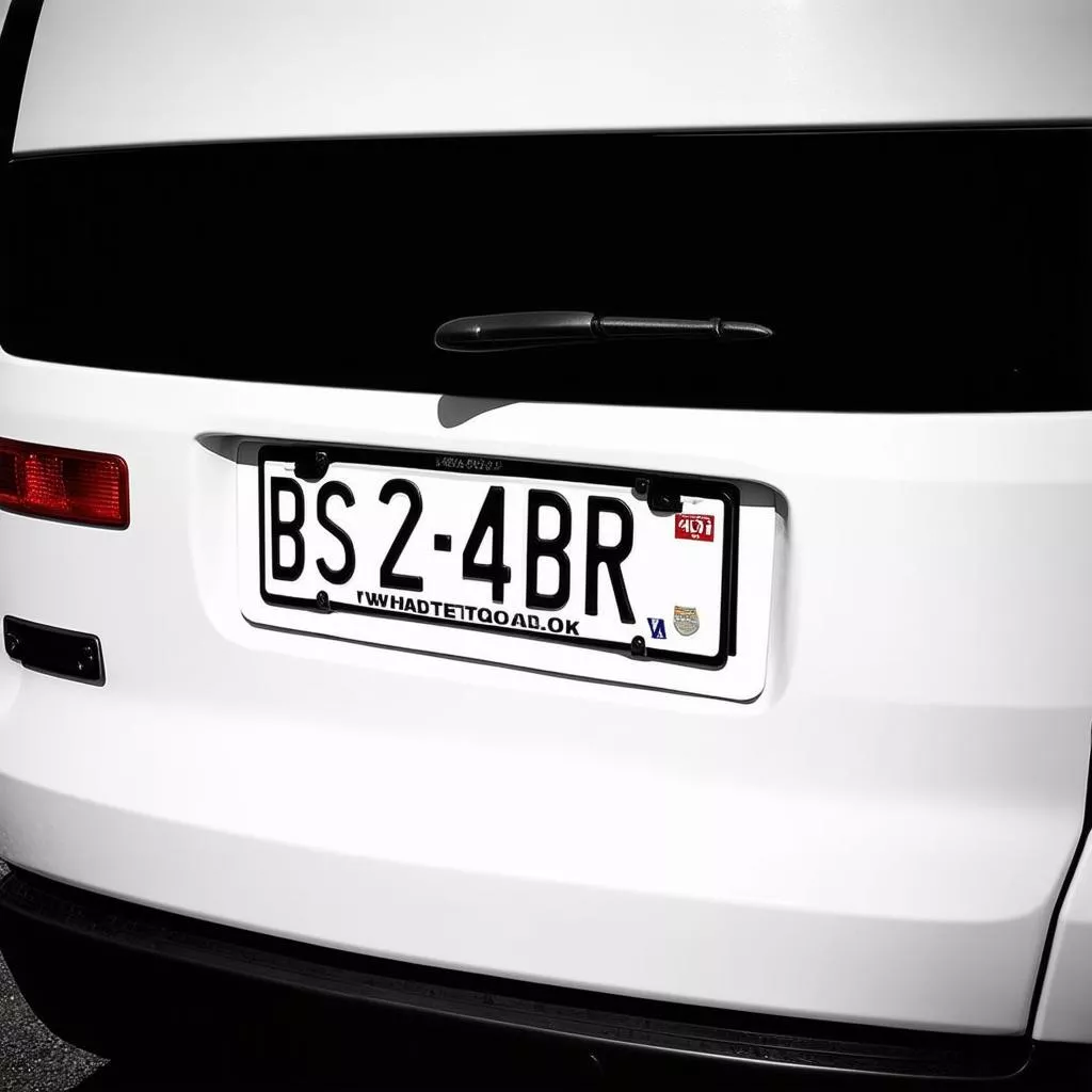 Biển Số Xe Van Màu Trắng