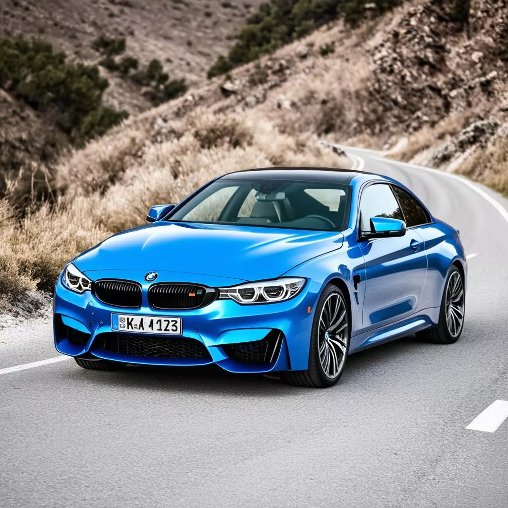 BMW M4 Competition bleue