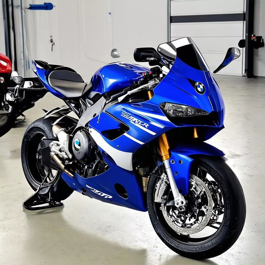 BMW S1000RR 2018 màu xanh