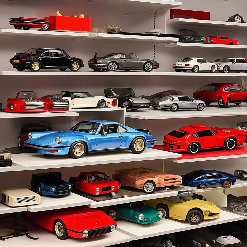 Die-cast model car collection