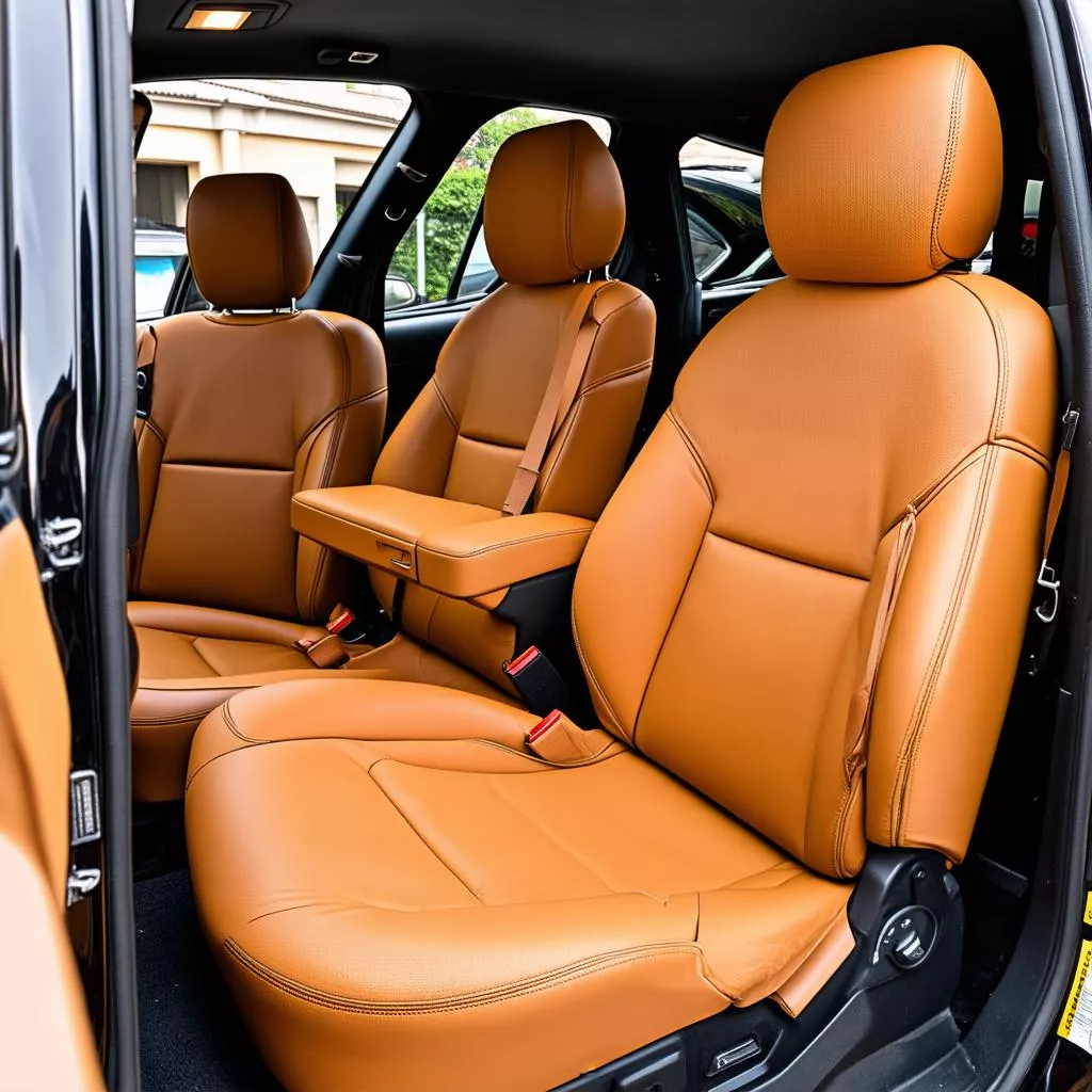 Leather car seat upholstery installation in Buon Ma Thuot