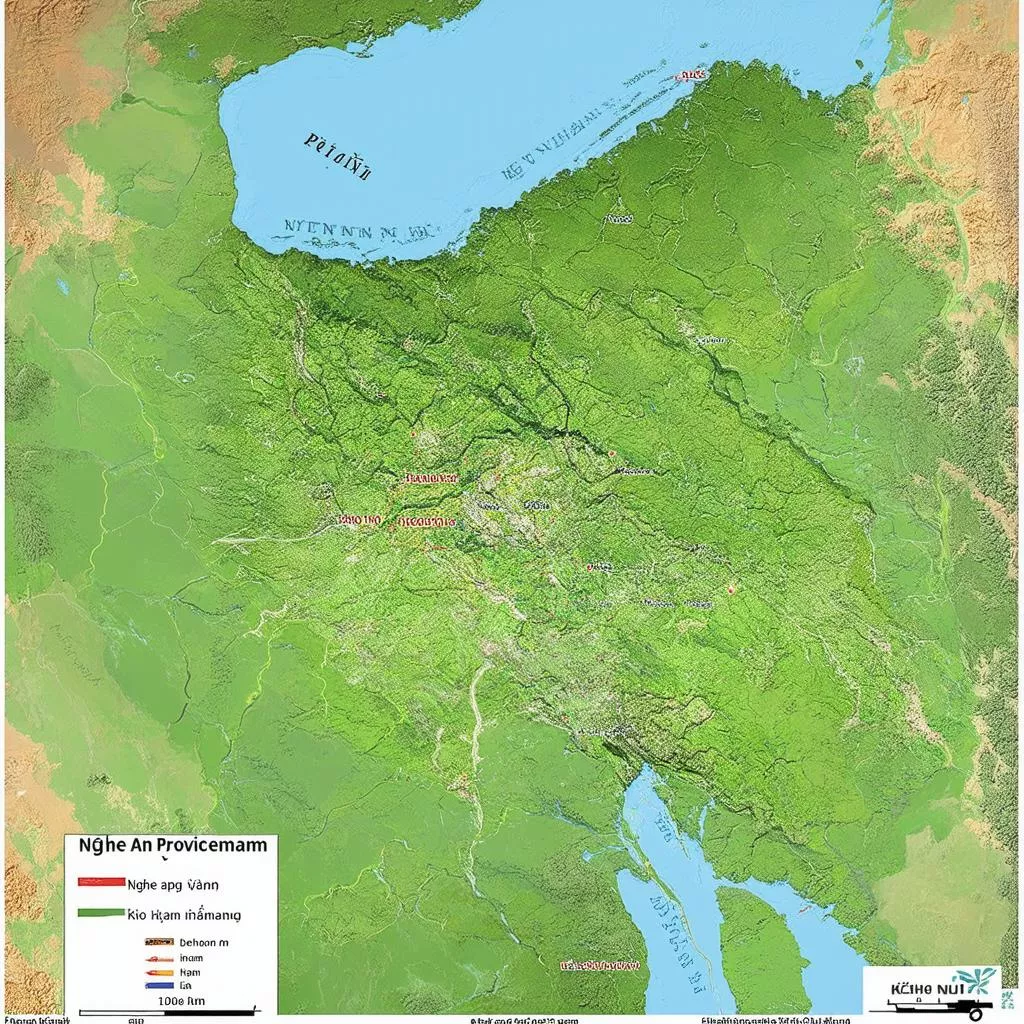 Bản đồ tỉnh Nghệ An