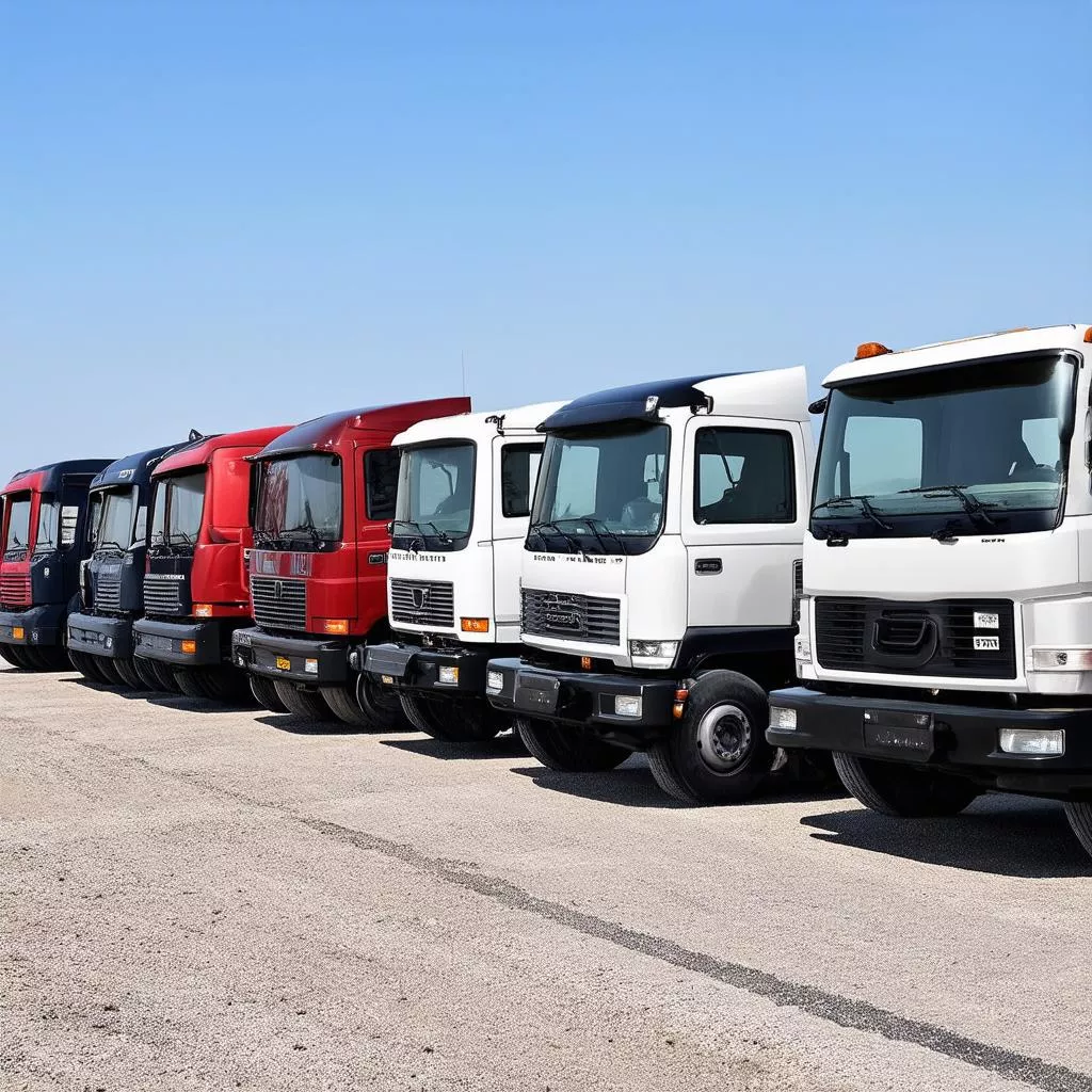  다양한 트럭 모델 