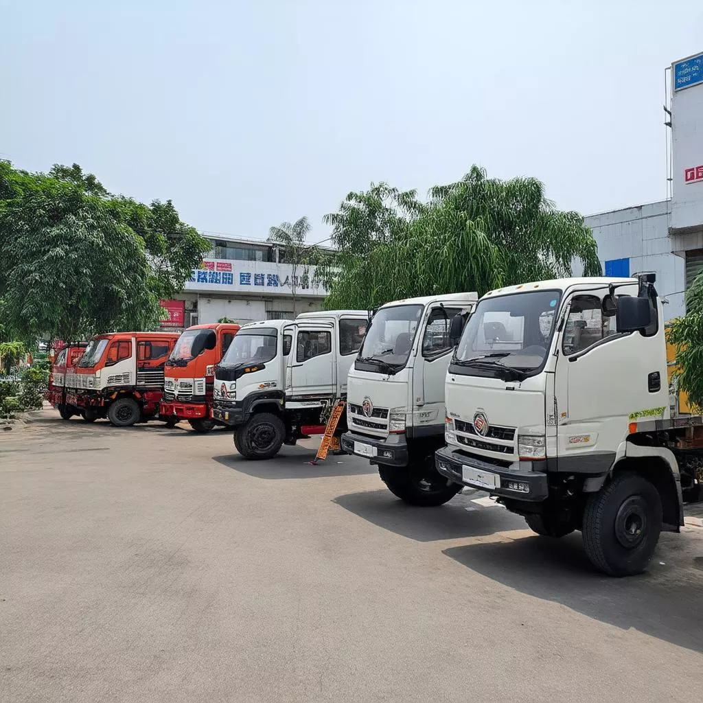 Các dòng xe tải được bày bán tại Xe Tải Hà Nội