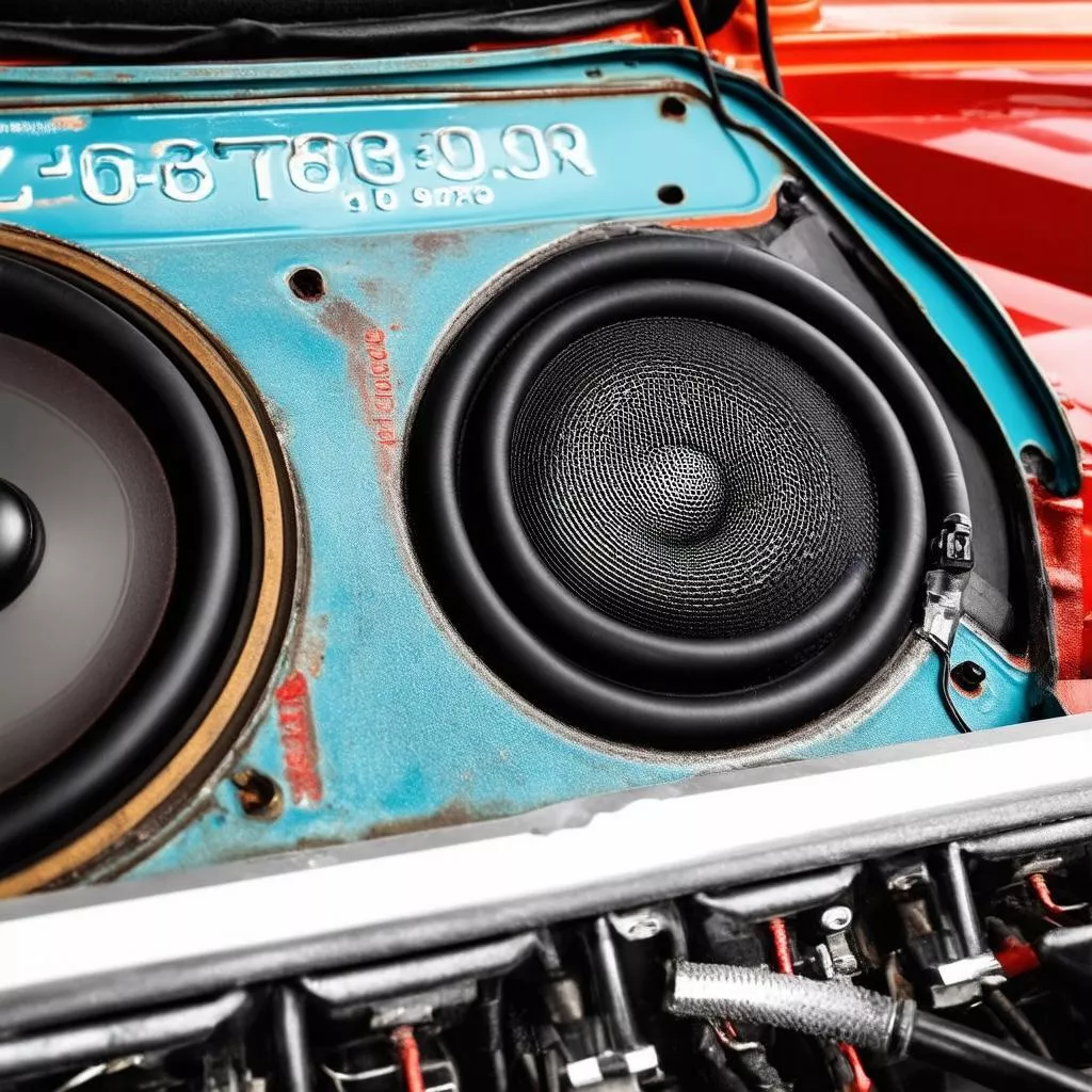 Different types of license plate subwoofers