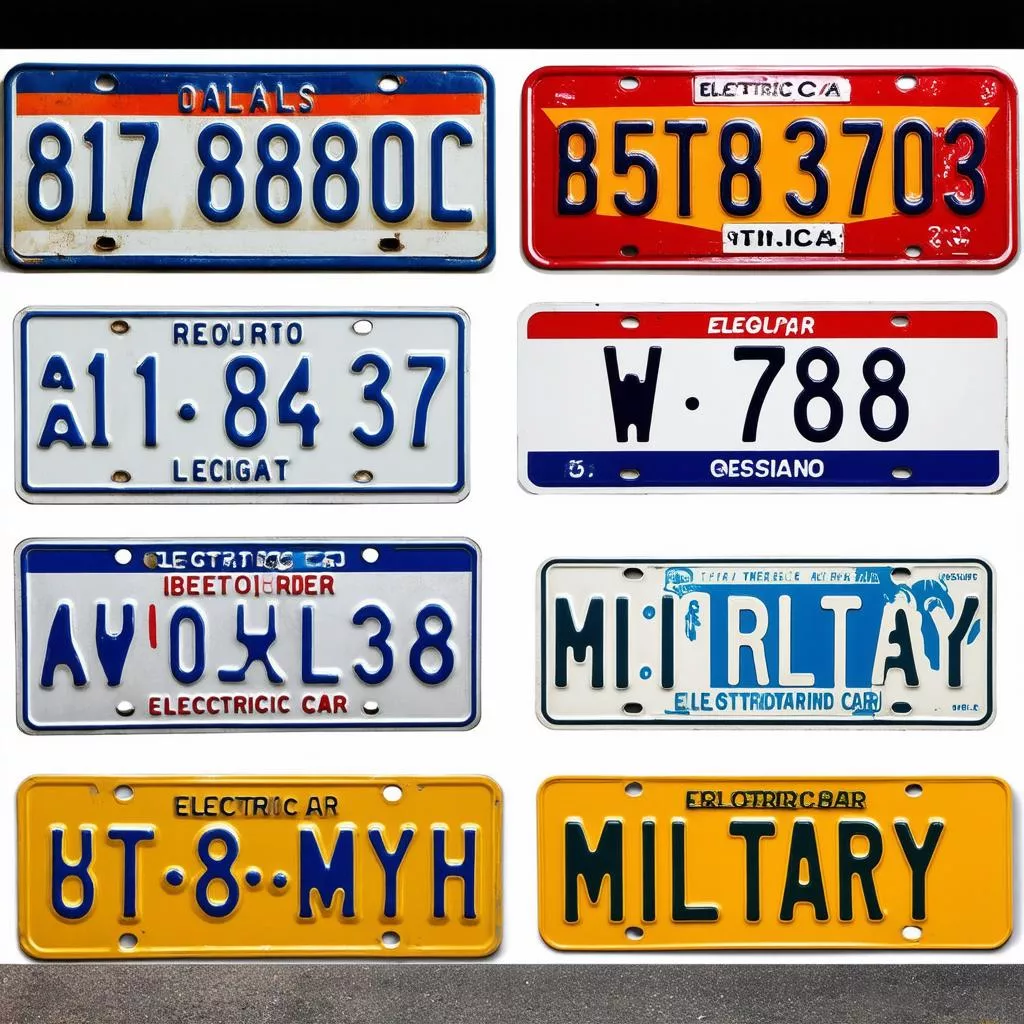 Các loại biển số xe