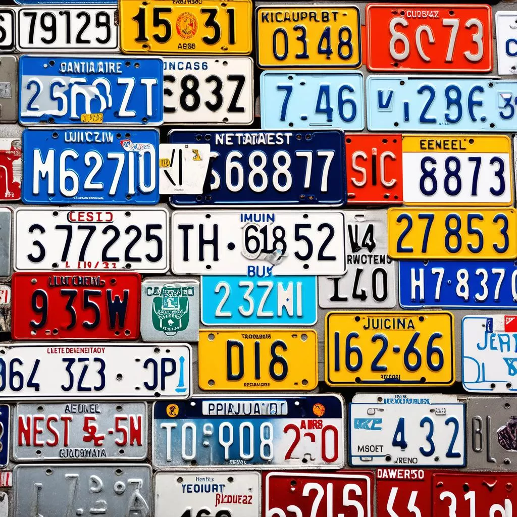 Các loại biển số xe