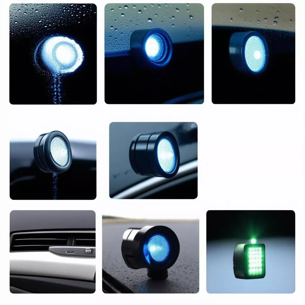 Verschiedene Arten von Regensensoren