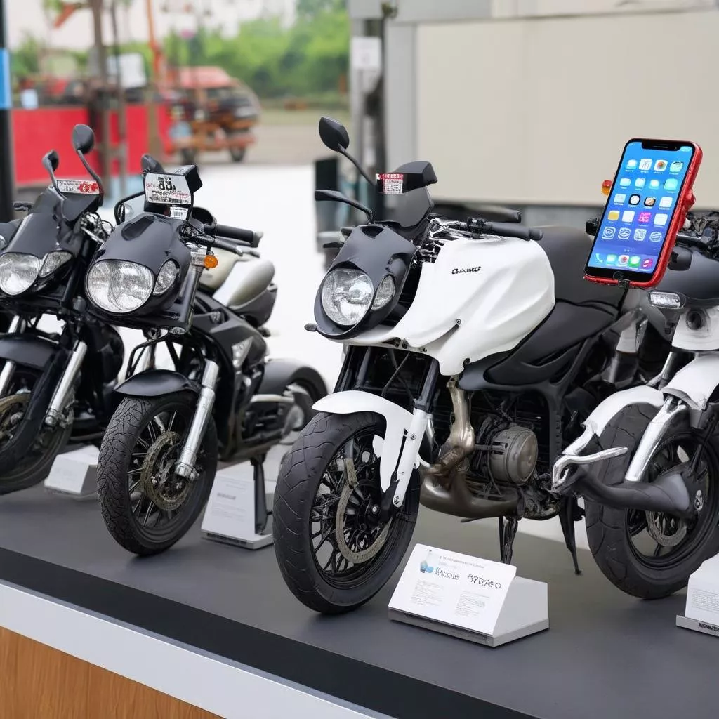 Various types of phone mounts