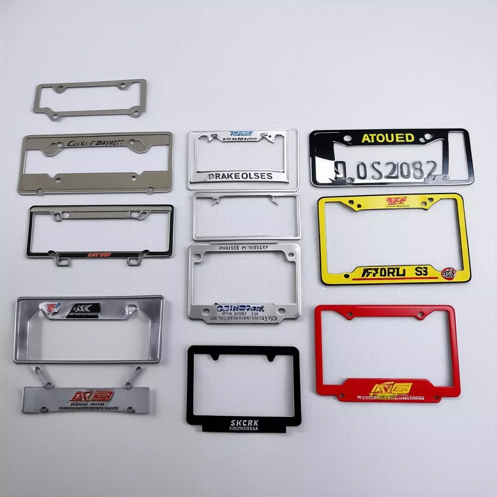 các loại khung biển số xe hơi