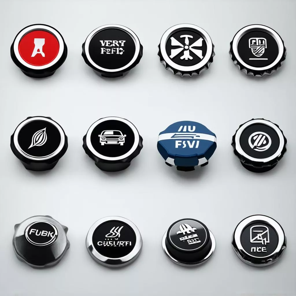 Các loại nắp bình xăng ô tô