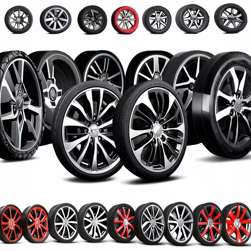 Các loại ốp lazang ô tô