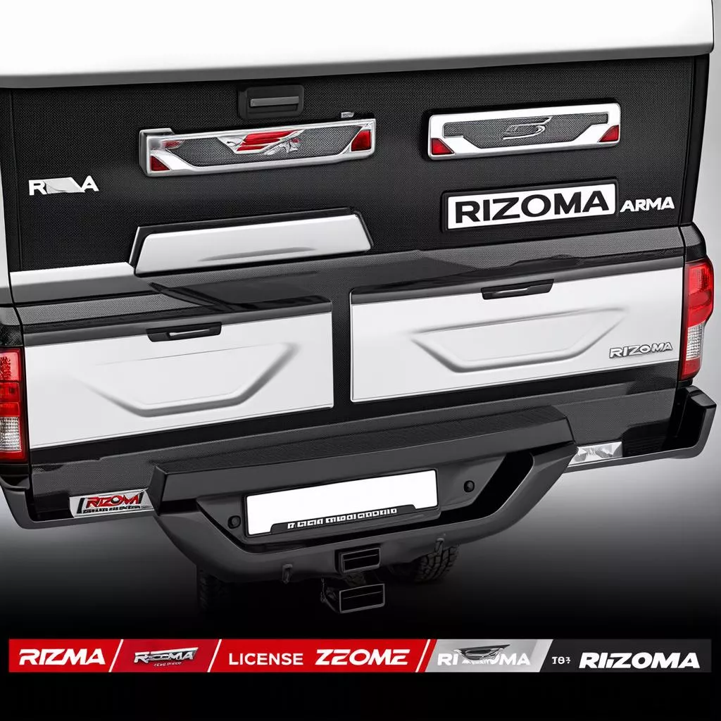 様々な種類のリゾマナンバープレートステー