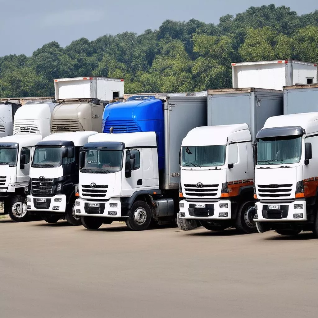 Various truck models