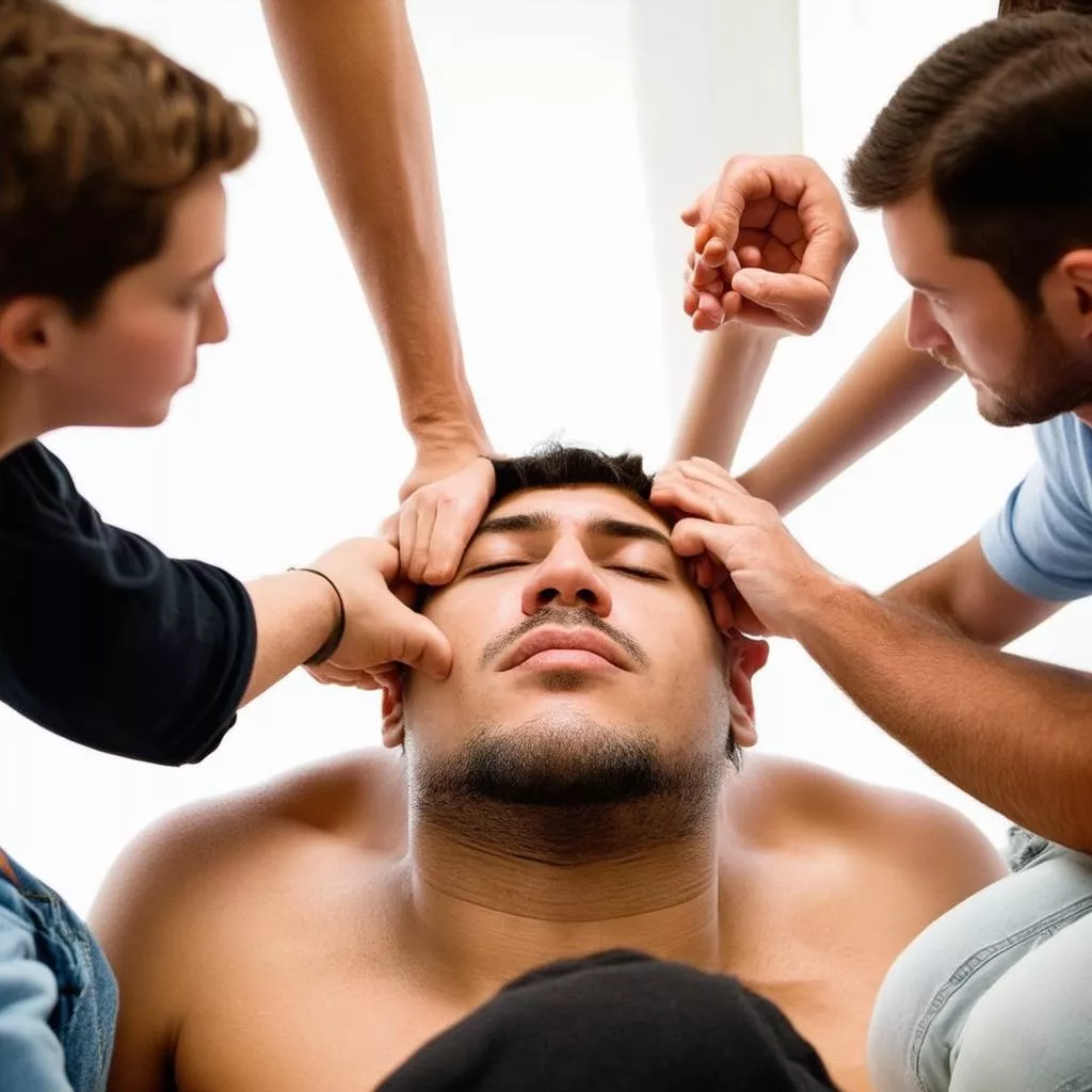 Image of a person undergoing drug rehabilitation