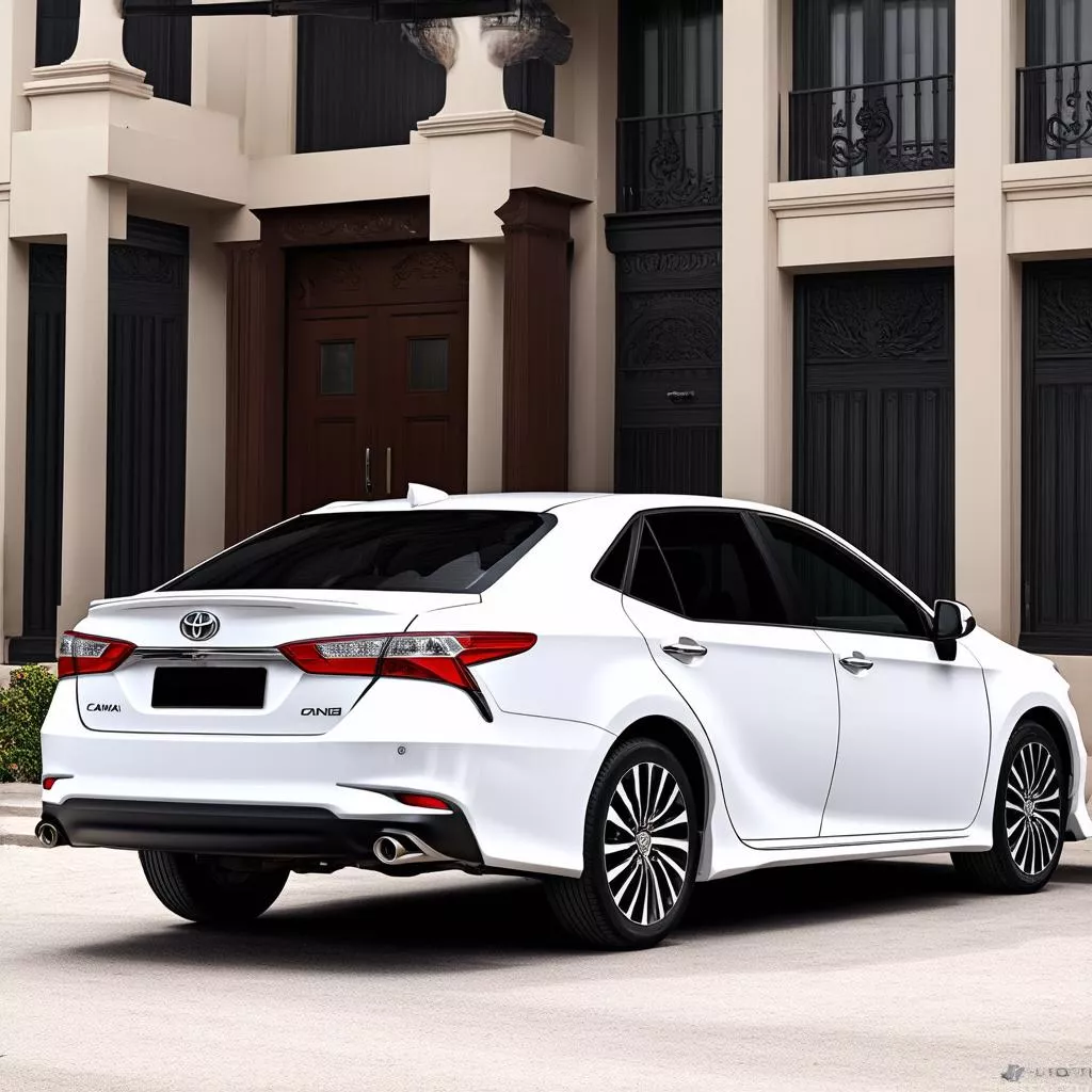 Camry V6 màu trắng sang trọng