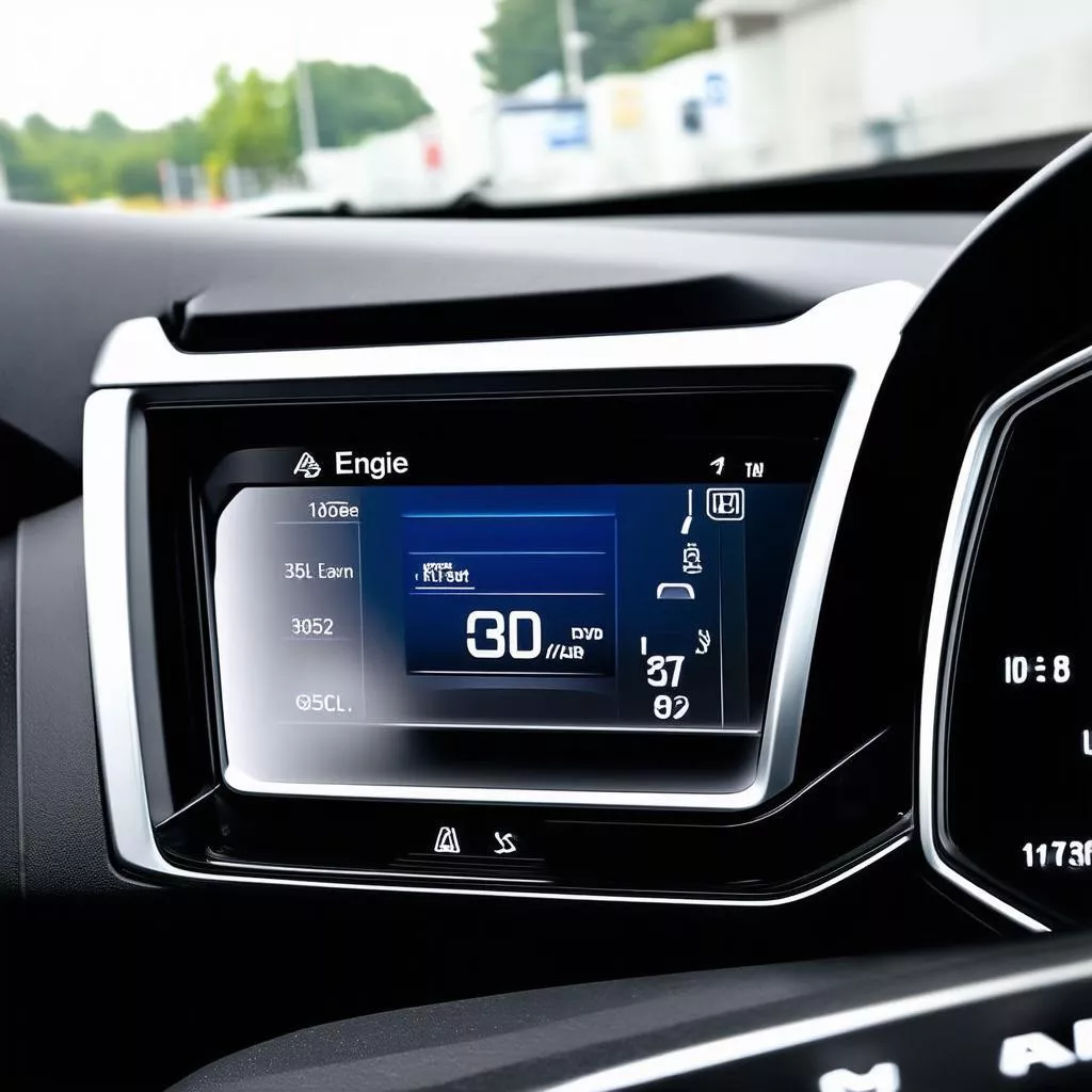 Engine warning light on an SH Mode scooter