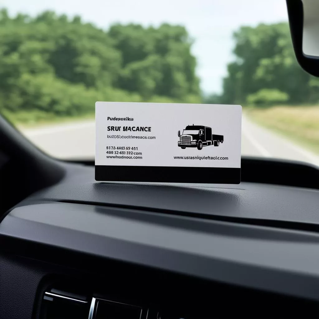 Truck Business Cards: Make a Strong First Impression