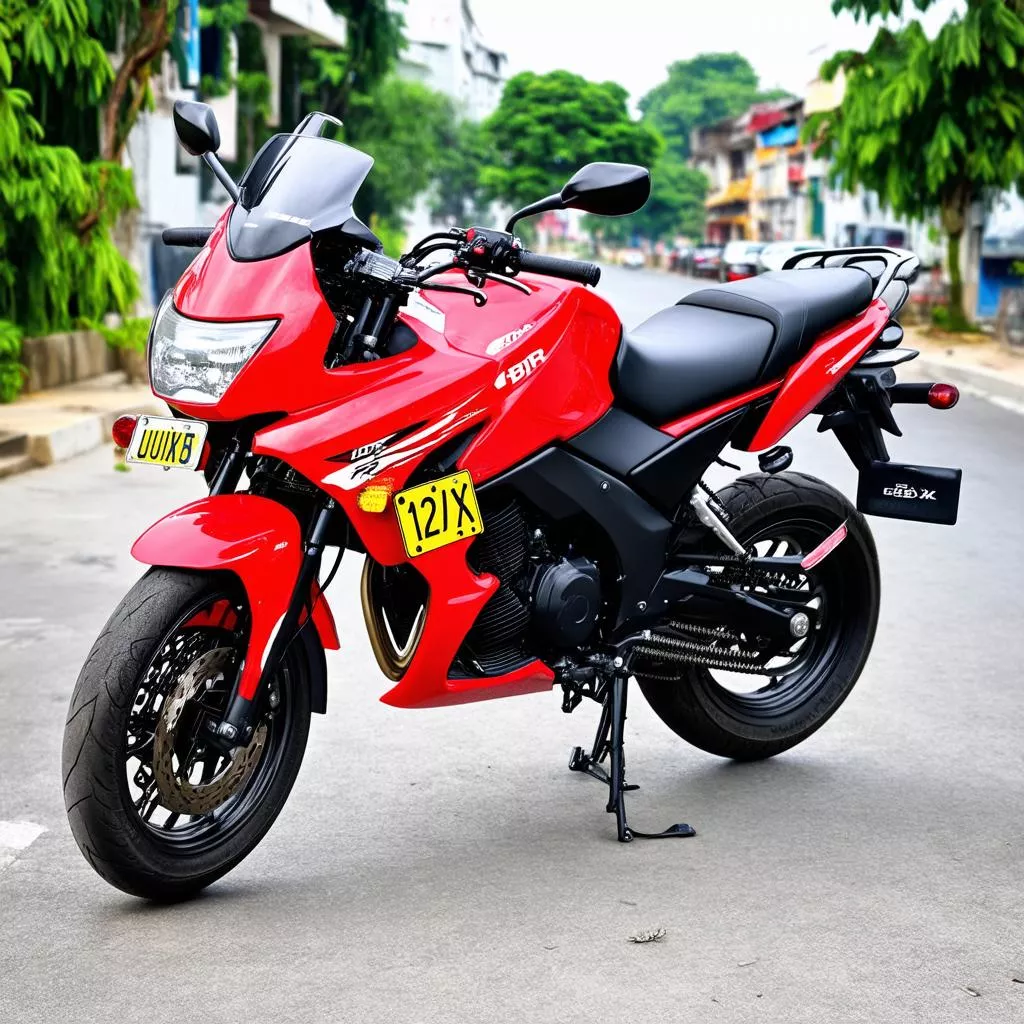 CBR 150 with a desirable license plate