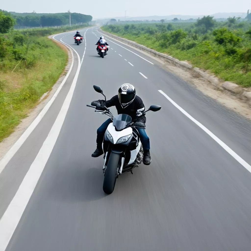 Chạy xe trên đường cao tốc