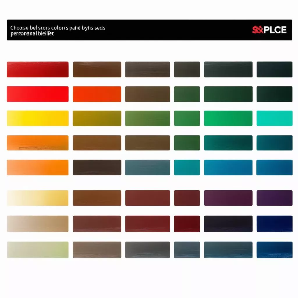 Choisir la couleur de la peinture du véhicule en fonction de son élément