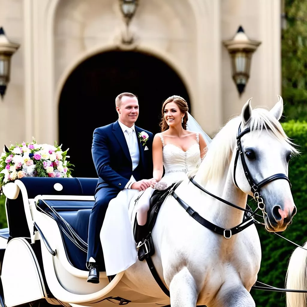 Horse-Drawn Carriage Wedding Venues in Phan Van Tri, Hanoi