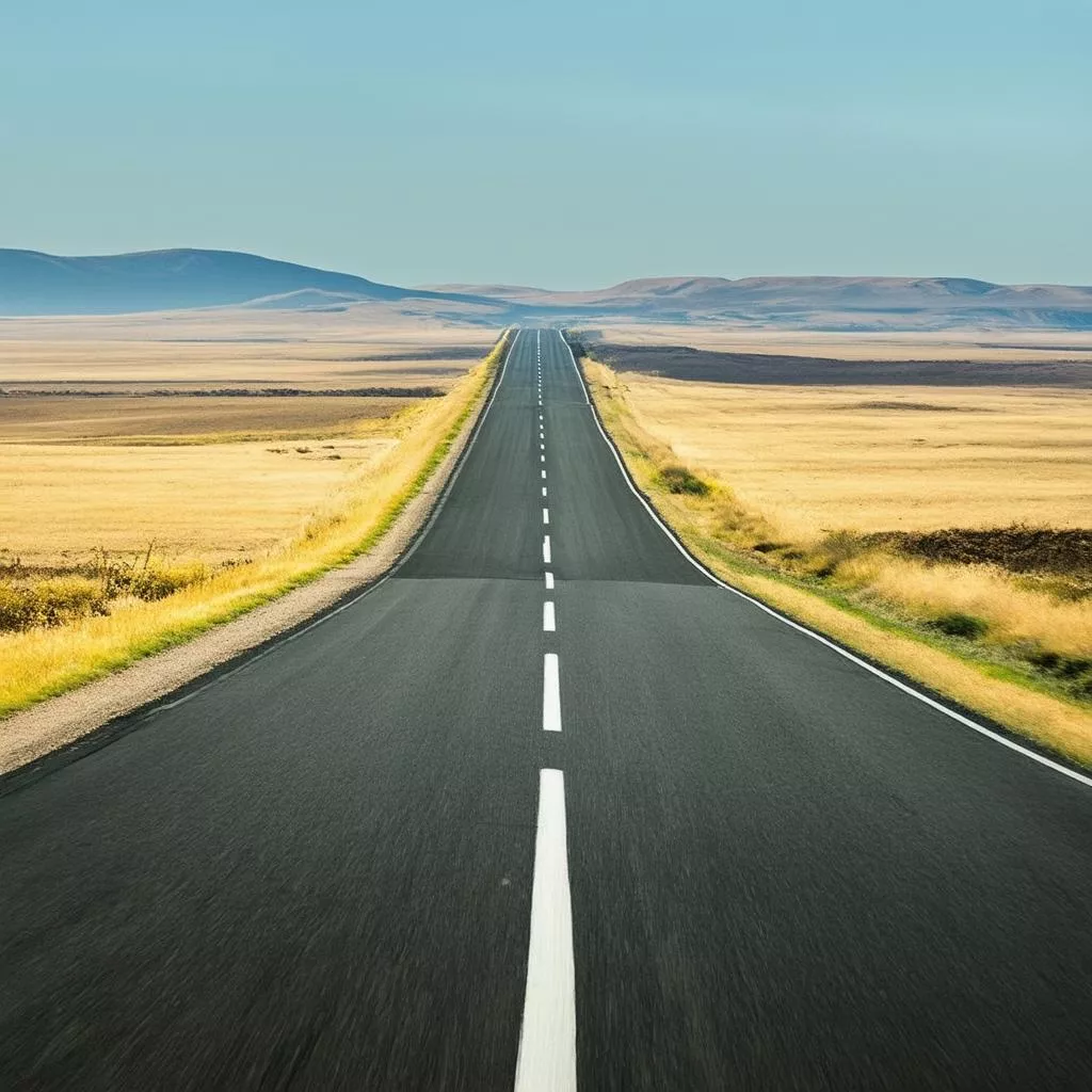 Con đường dài rộng thênh thang