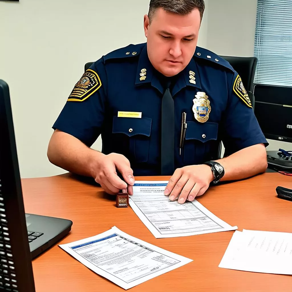 Registo de Veículos na Polícia