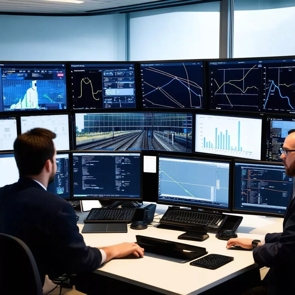 Công nghệ hiện đại kiểm tra xe trên đường ray