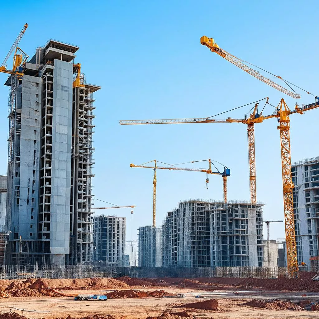 Công trường xây dựng hiện đại