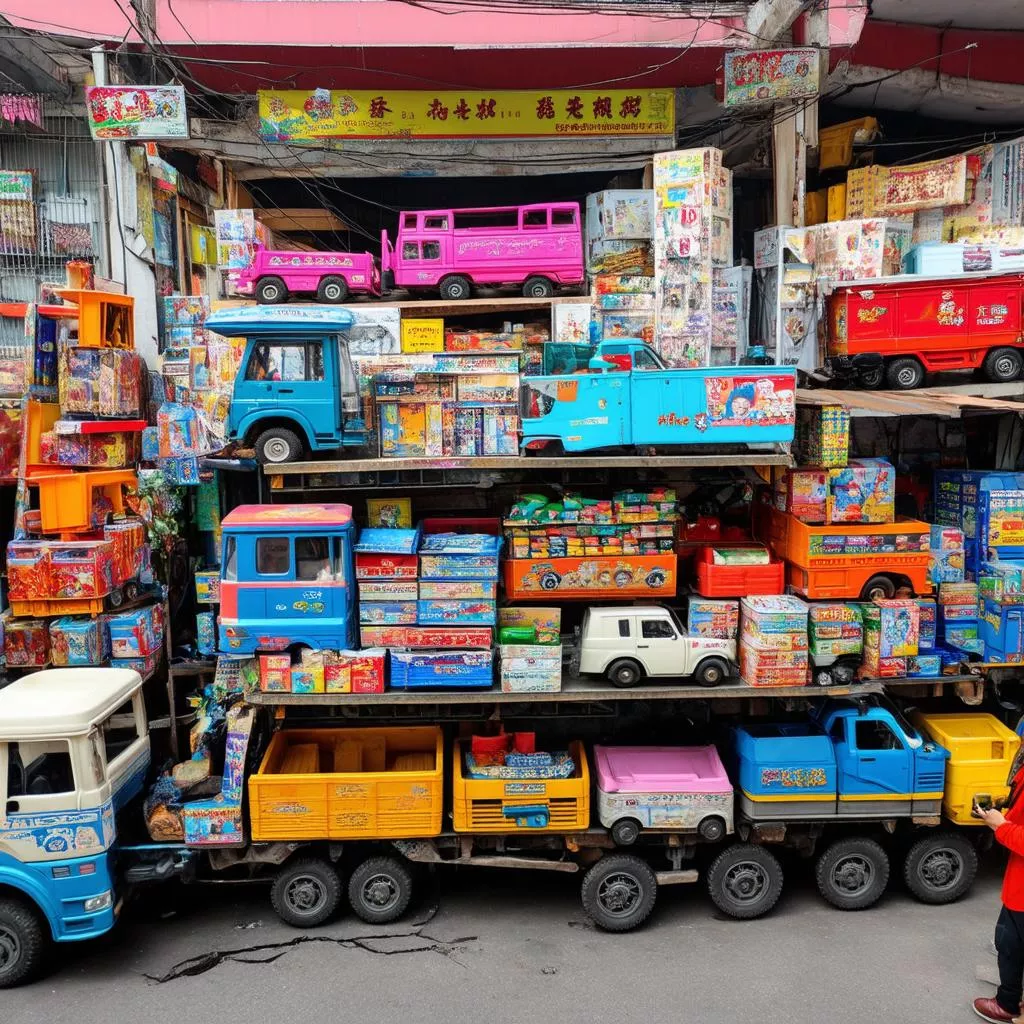 Cửa hàng bán đồ chơi xe tải ở Hà Nội