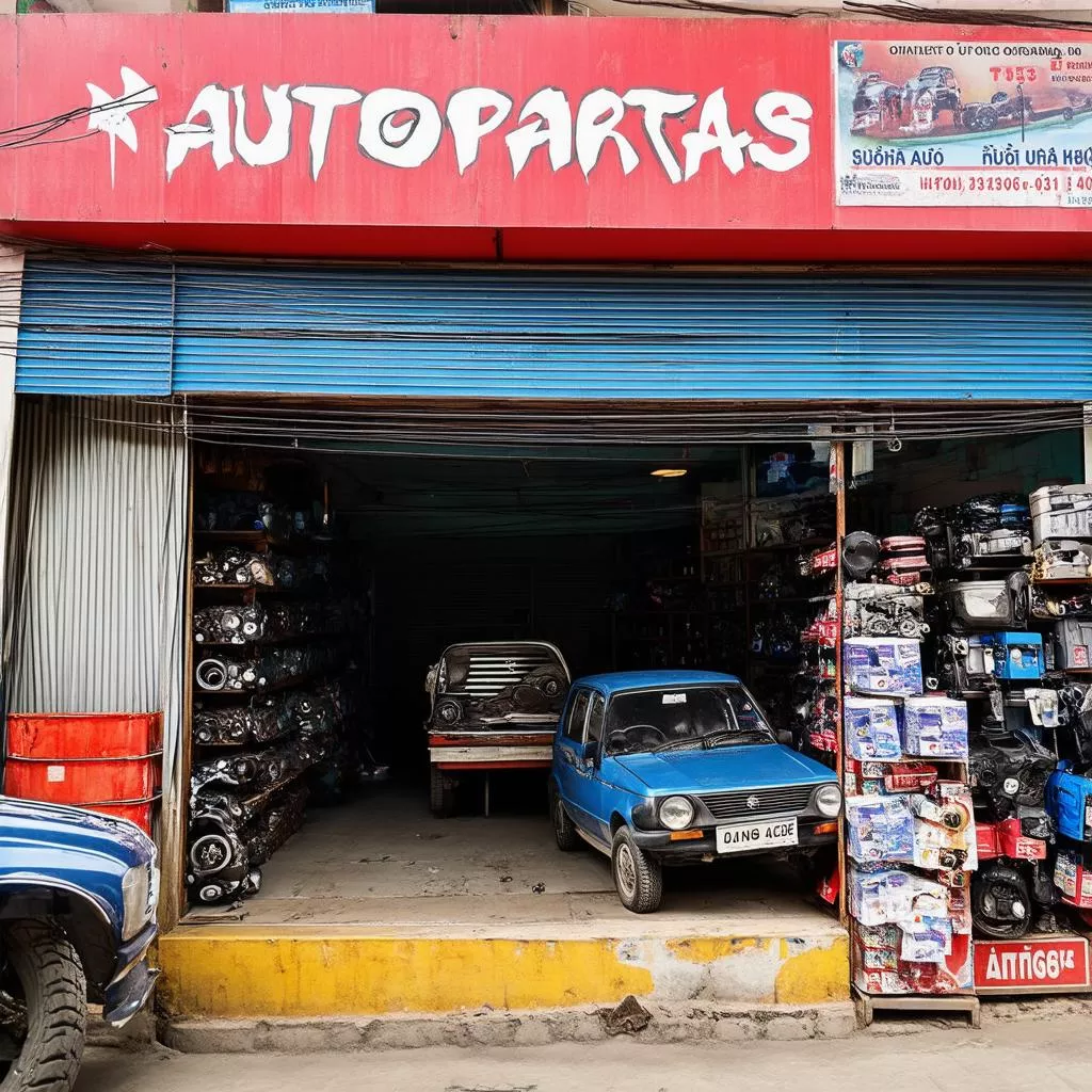 Auto parts store in Vinh