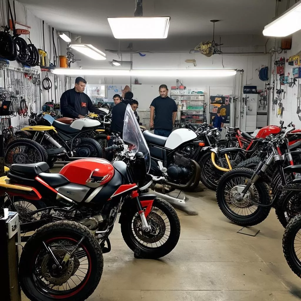 Cửa hàng sửa chữa xe máy