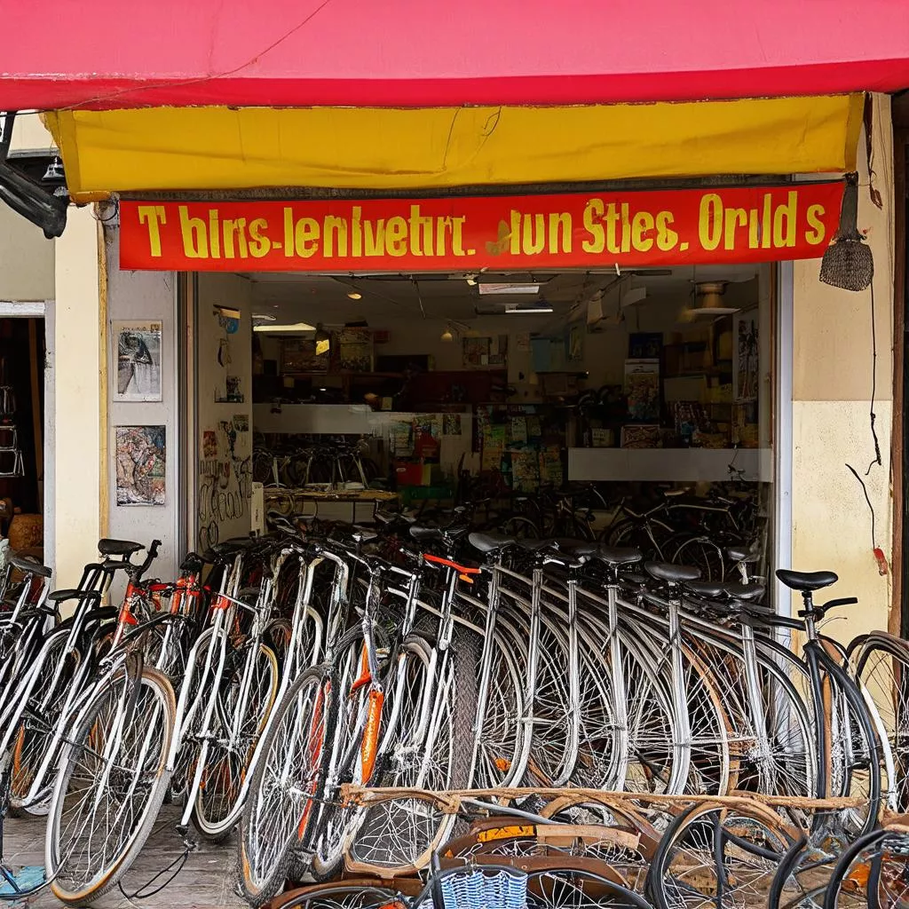 A used bike shop
