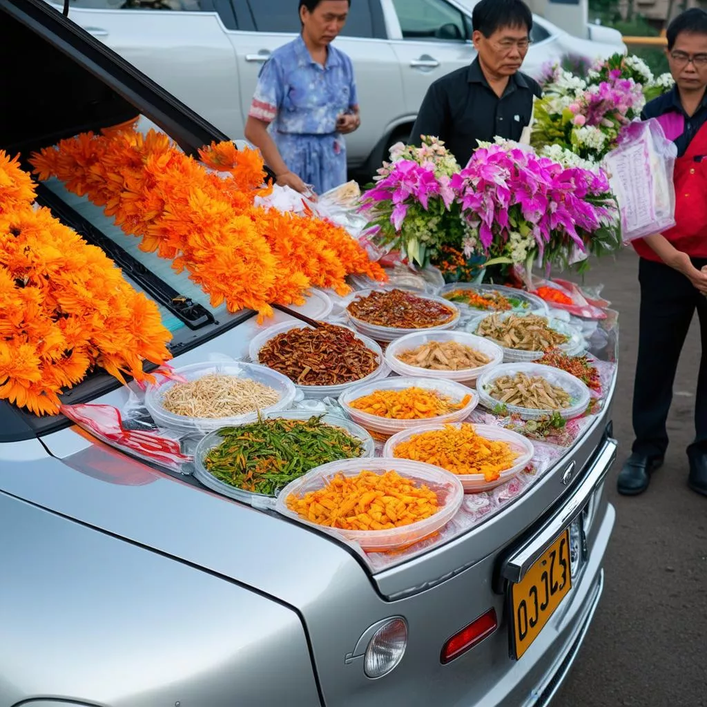 Car Blessing Ceremony Offerings