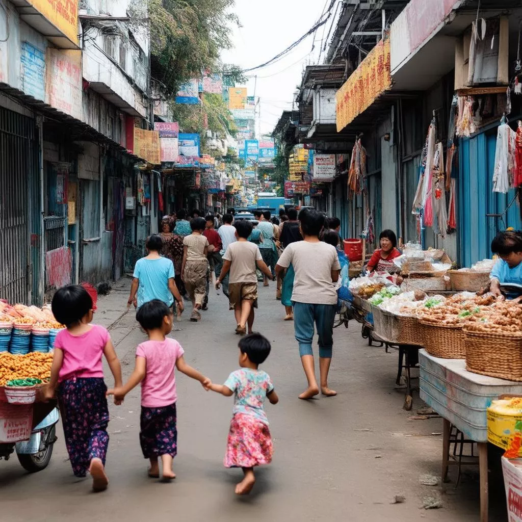 Cuộc sống trong hẻm nhỏ