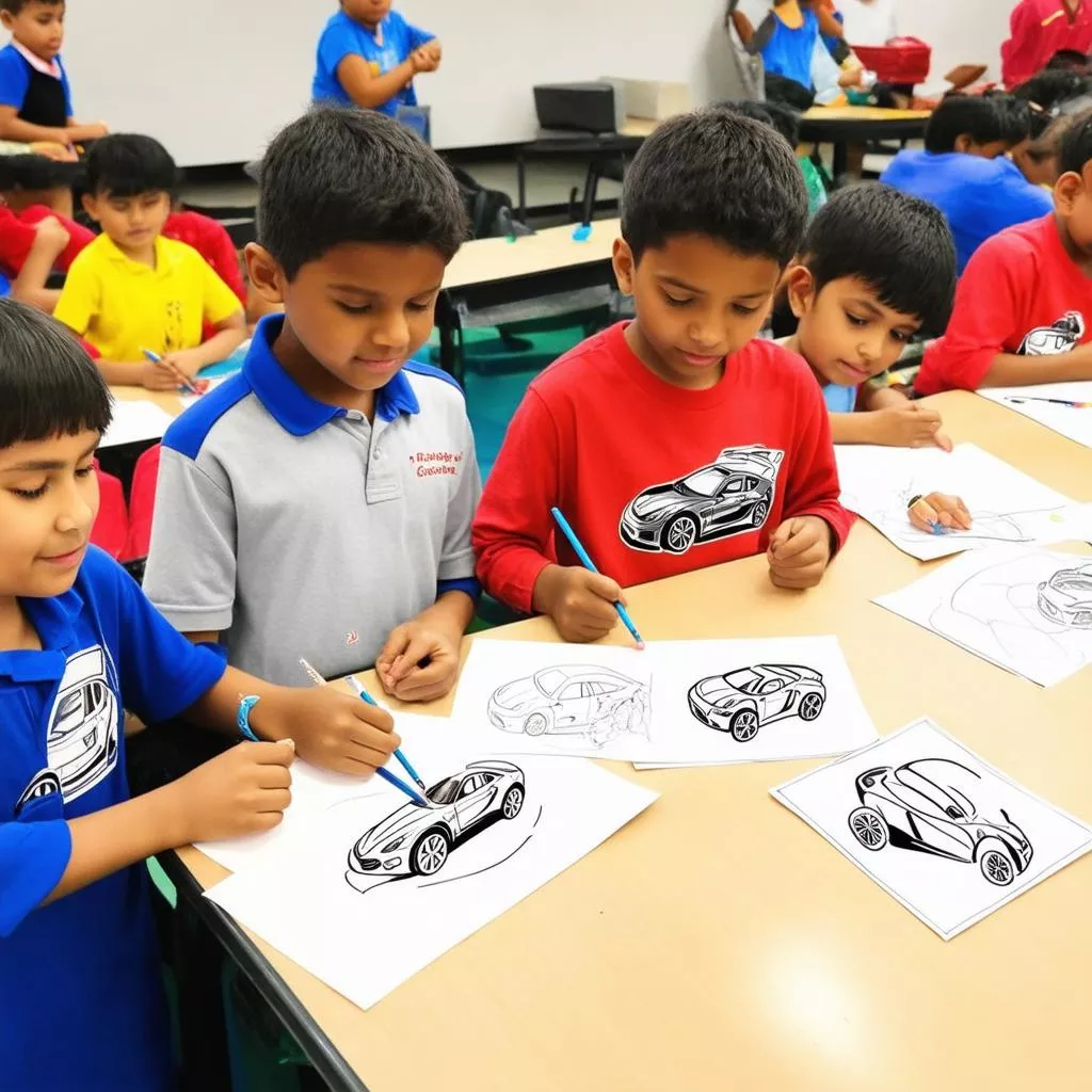 어린이 자동차 그림 그리기 대회: 꿈을 현실로