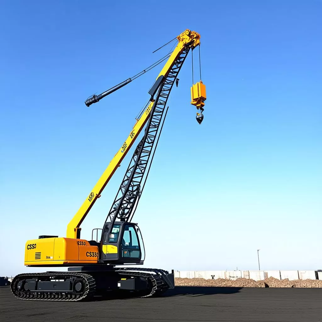 Close-up view of the CSS300 10-ton crane