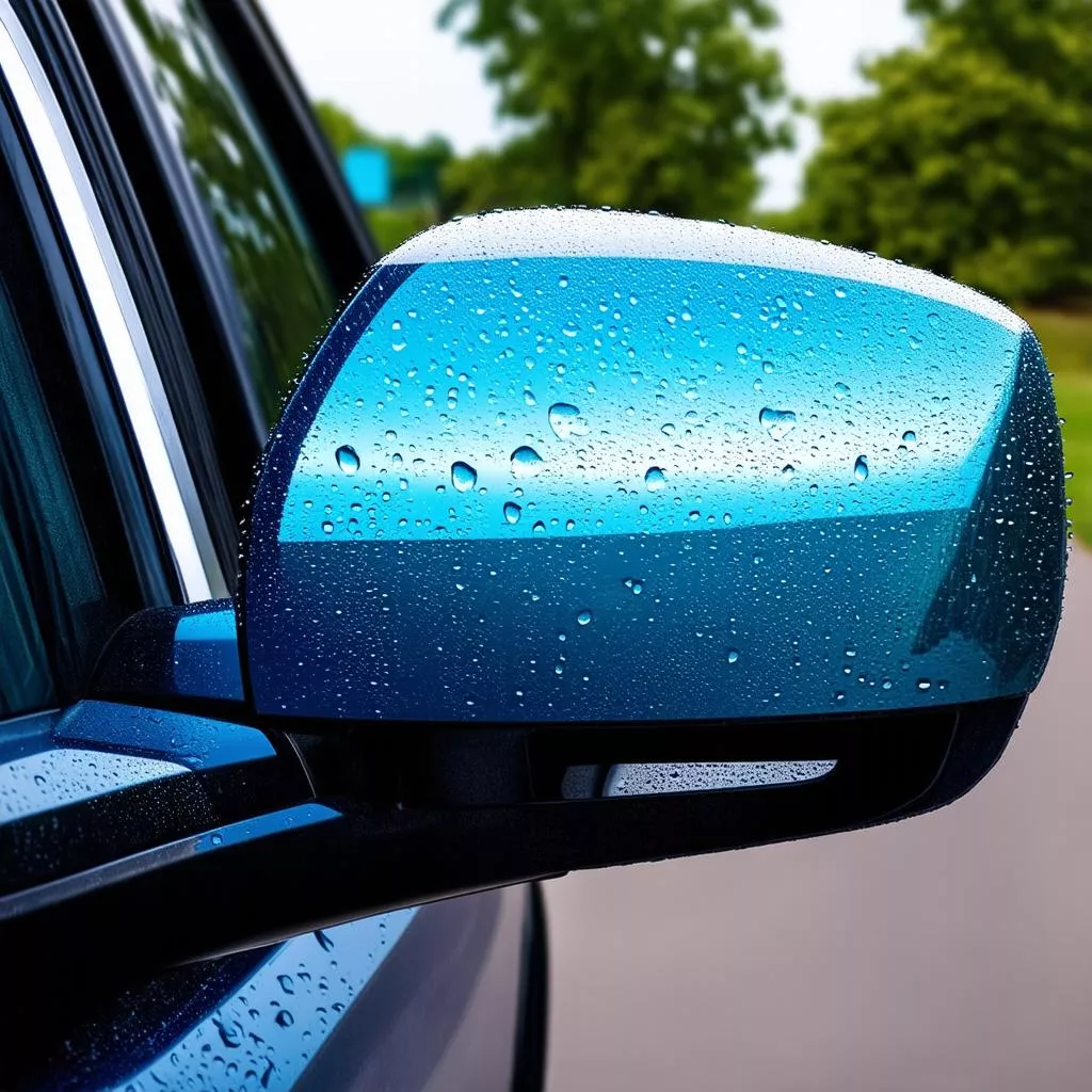 How to Apply Rain Repellent Film to Car Mirrors for Clear Vision