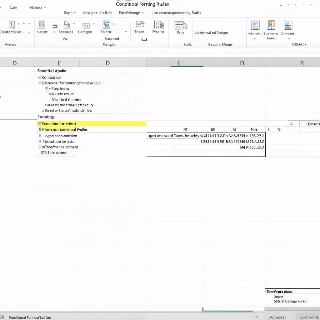Conditional formatting in Excel