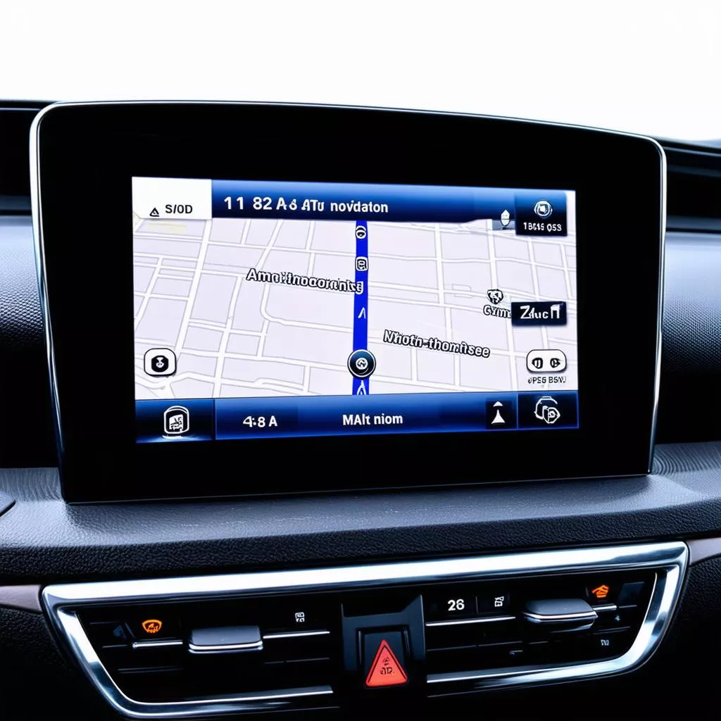 Car location on a map